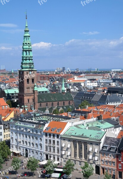 Take Rooftops Church City View