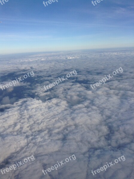 Clouds The Sky Above Stratosphere Free Photos