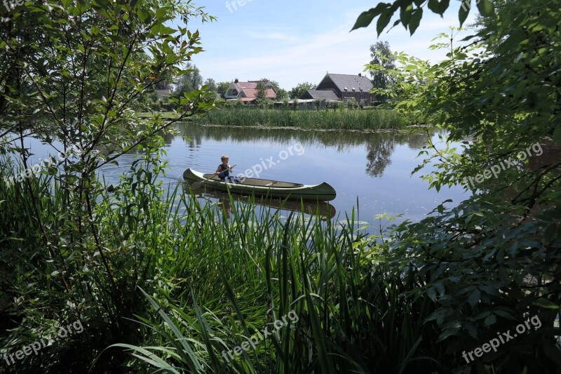 Canoeing River Holland Free Photos