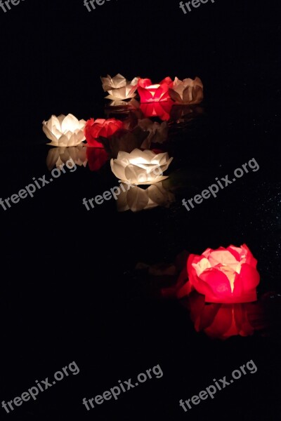 China Float Candle Lotus Free Photos