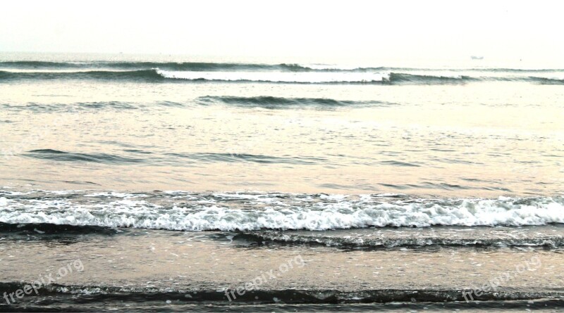 Wave Waving Spain Seascape Sea