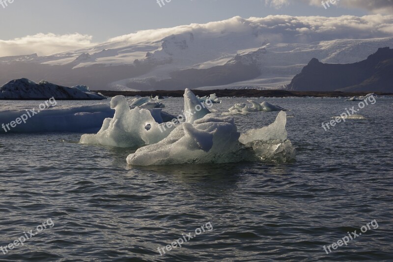 Nature Iceberg Glacier Jokulsarlon Melting