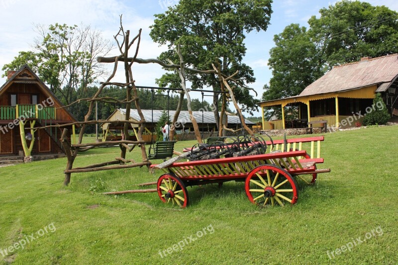 Decorative Cottage Wooden House Pretty Lithuania Country Side