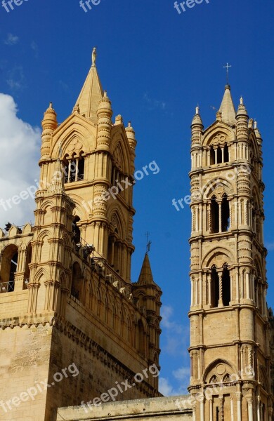 Cathedral Palermo Sicily Church Architecture