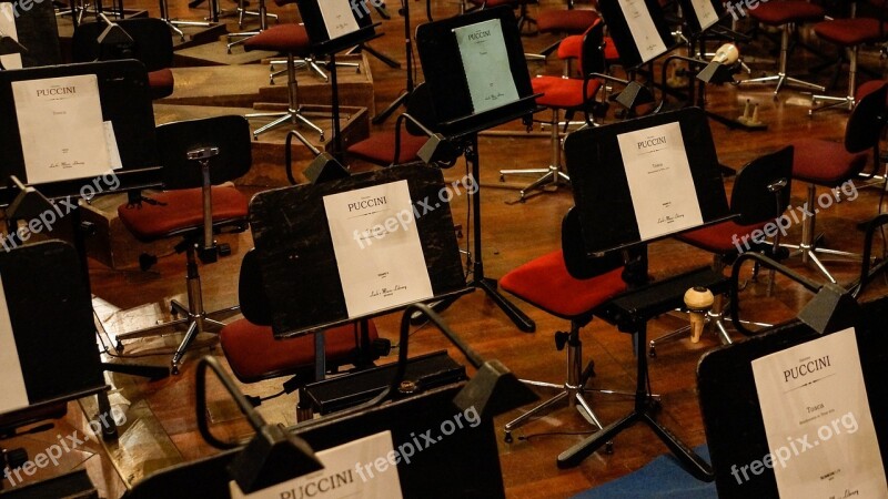 Orchestra Music Stand Music Orchestra Pit Opera