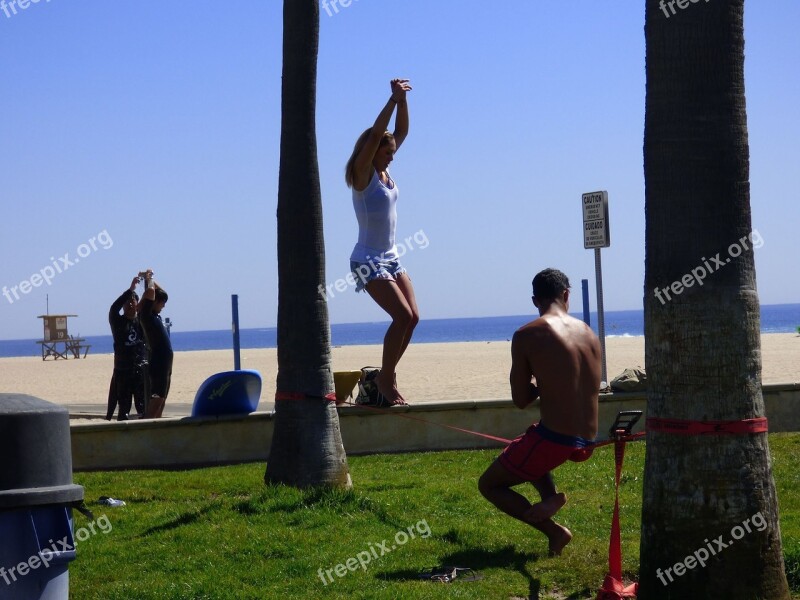 Jumping Up Young Adult Female