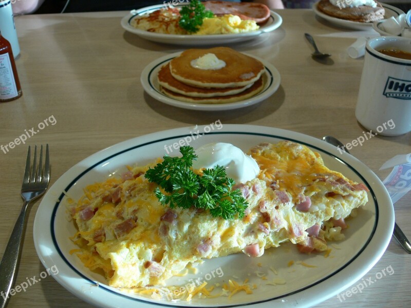 Omelette Omelet Pancakes Breakfast Meal