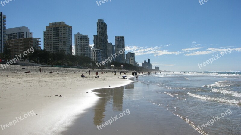 Beach Brisbane Australia Free Photos