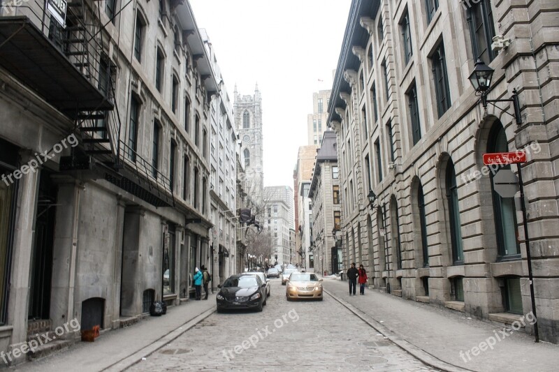 Old Montreal Downtown Montreal Canada Building