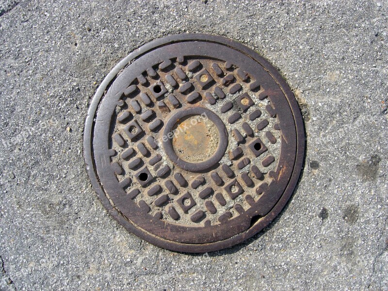 Manhole Street Asphalt Cast Iron