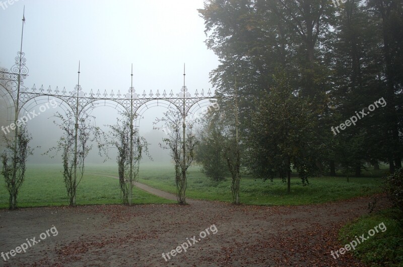 Fog Park Kromeriz Nature Free Photos