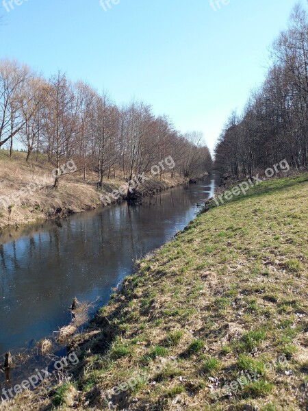 River Bank Water Waters River Landscape