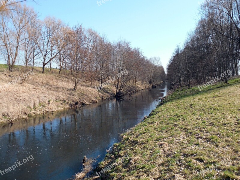 River Bank Water Waters River Landscape