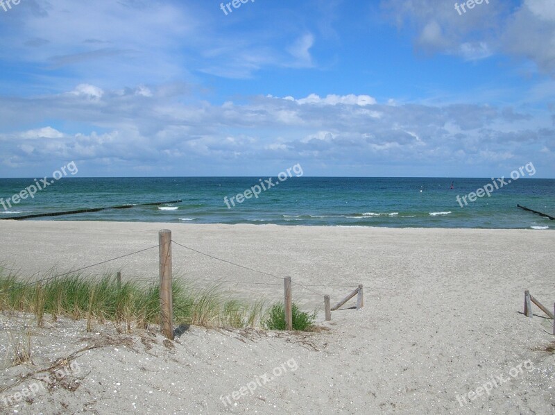 Baltic Sea Beach Sea Darß Dune