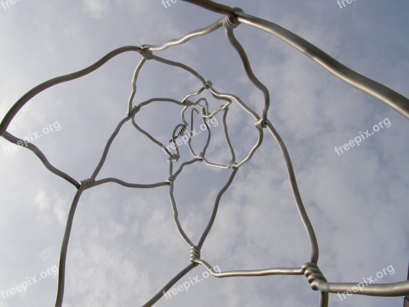 Sculpture Wire Sculpture Artwork Barcelona Free Photos