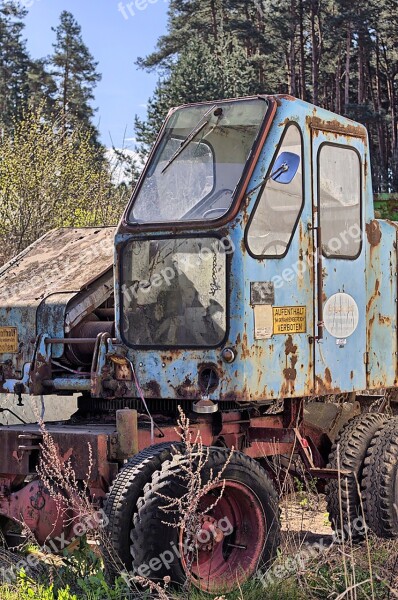 Excavators Construction Machine Old Tooth Of Time Free Photos