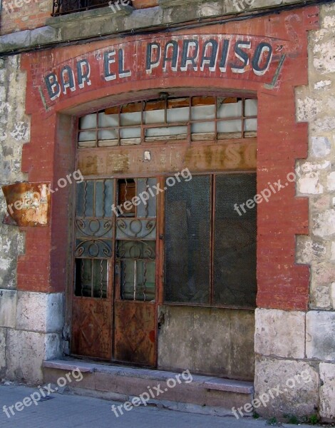 Bar Abandoned Lapsed Dilapidated Shabby