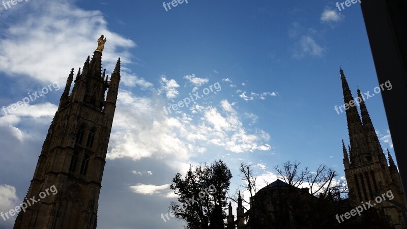 Bordeaux France City Cathedral Free Photos