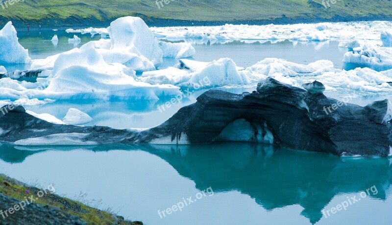 Iceland Iceberg Glacier Free Photos