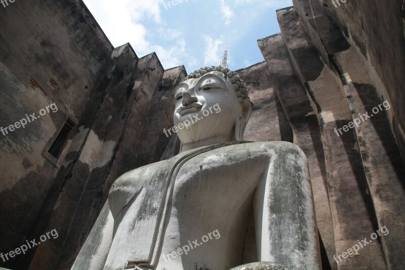 May Be The Wat Si Chum Sukhothai Historical Park Free Photos