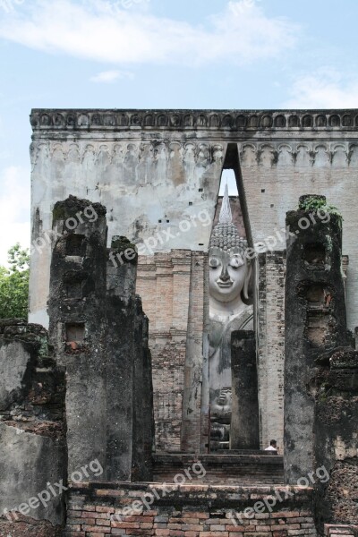 May Be The Wat Si Chum Sukhothai Historical Park Free Photos