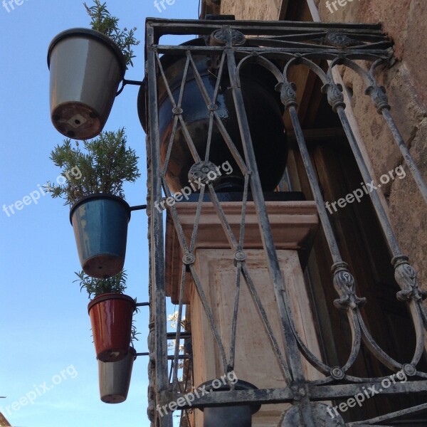 Balcony Pots City Free Photos