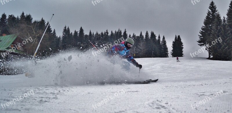 Winter Mountains Snow Skier Winter Sports