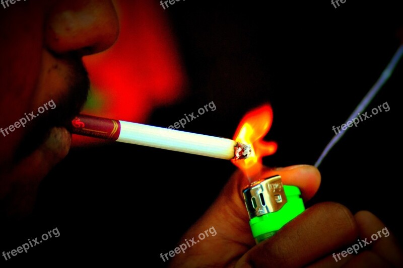 Cigarette Lighter Smoke Flammable Flame