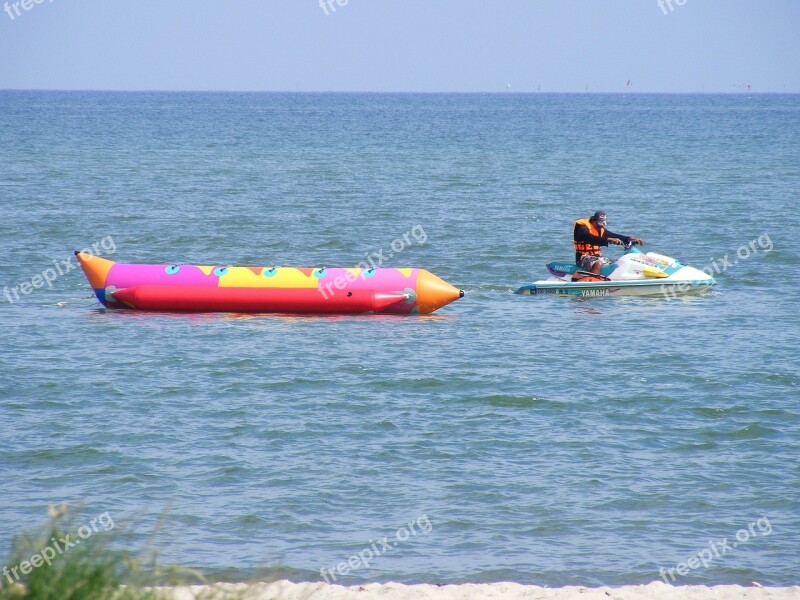 Banana Boat Water Sport Sea Activity Holiday