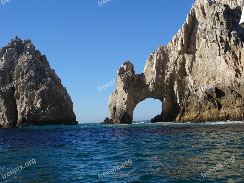 Los Cabos Mexico Beach Rock Formation Free Photos