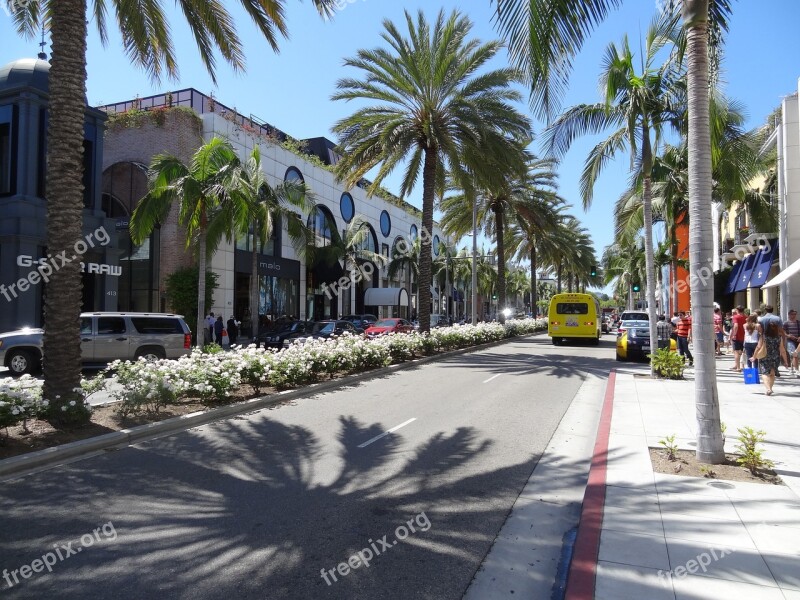 Rodeo Drive Luxury Avenue California Usa