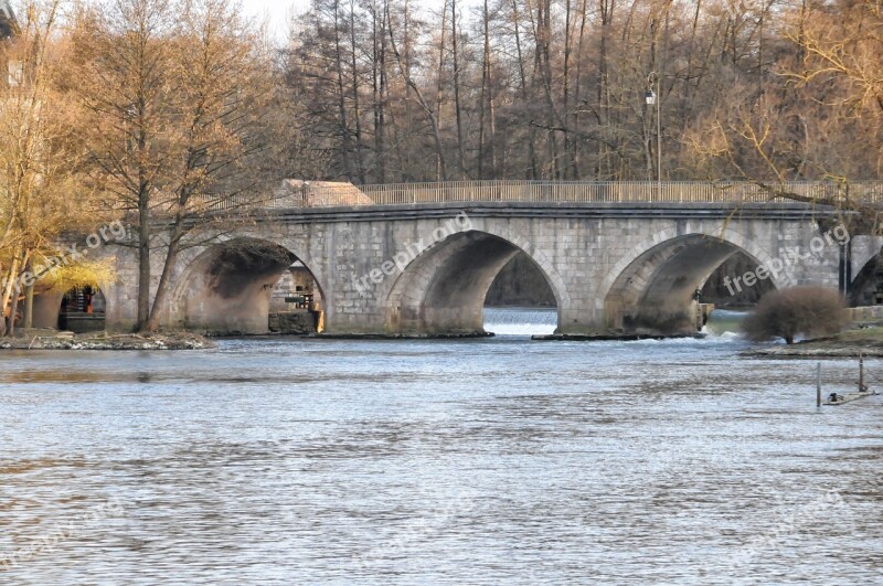 Bridge Former Moret-sur-loing Medieval Pierre