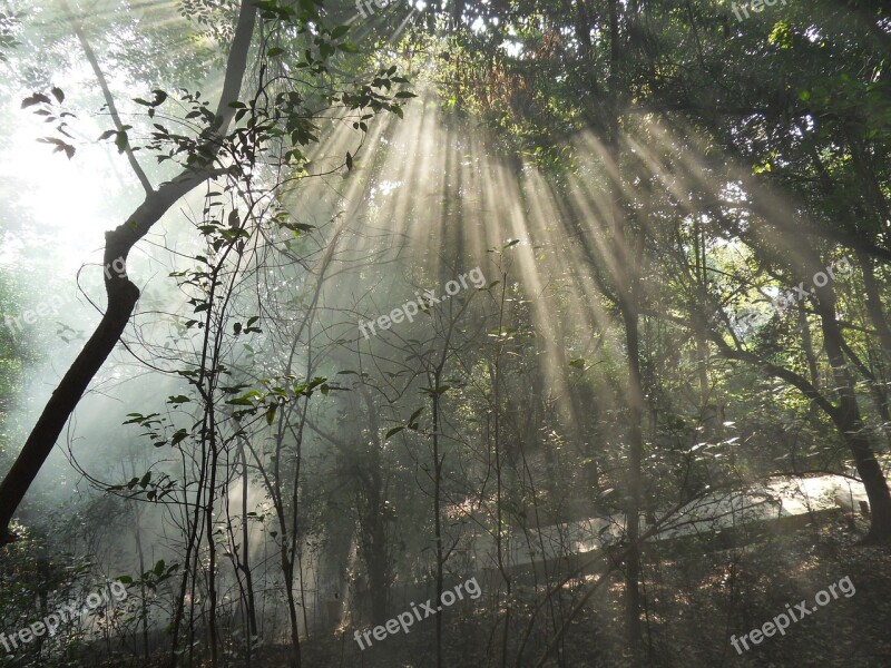 Guilin Yongfu Fengshan Park Incident Light Free Photos