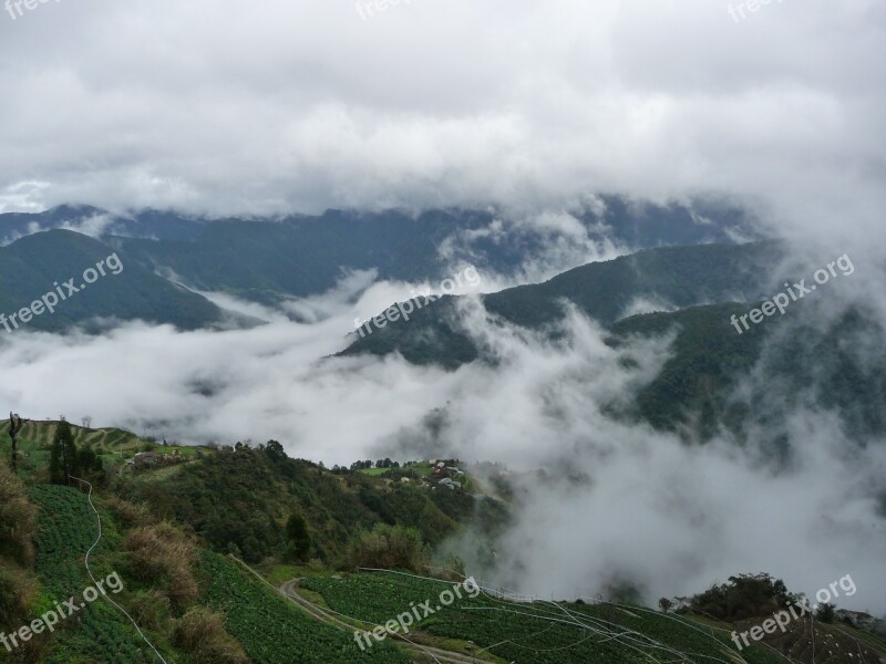 Taiwan Guanwushan Clouds Free Photos