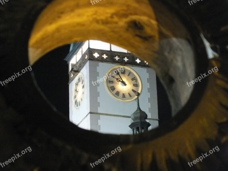 Clock Tower Night The Market Free Photos