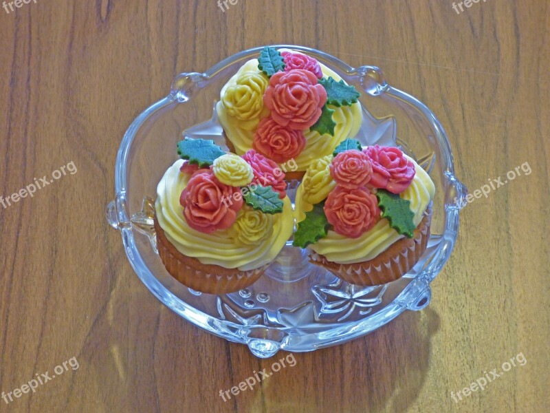 Muffin Cupcakes Sweets Cakes Marzipan