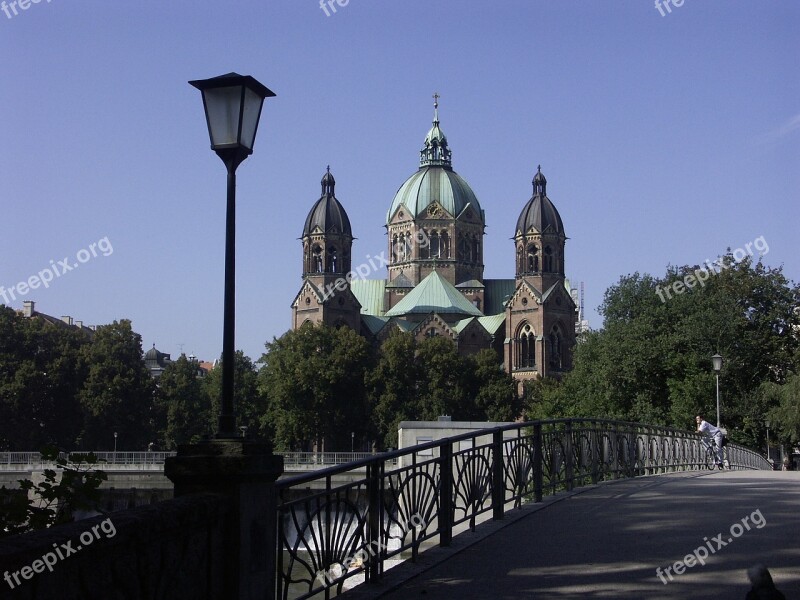 Church Munich Hl Marianne Cable Bridge