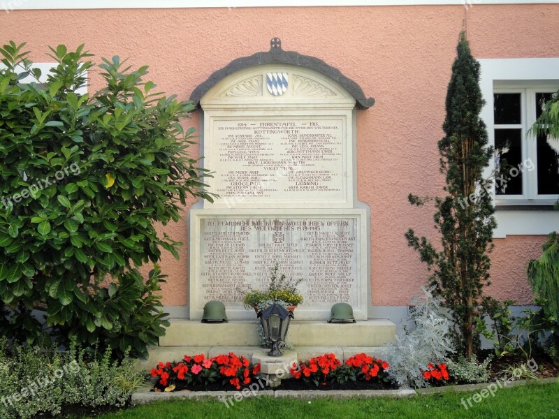 War Memorial Kottingwoerth Altmühl Valley Memorial Bavaria