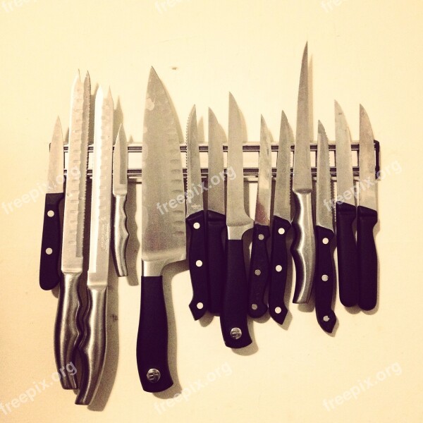 Knives Knife Magnetic Sharp Kitchen