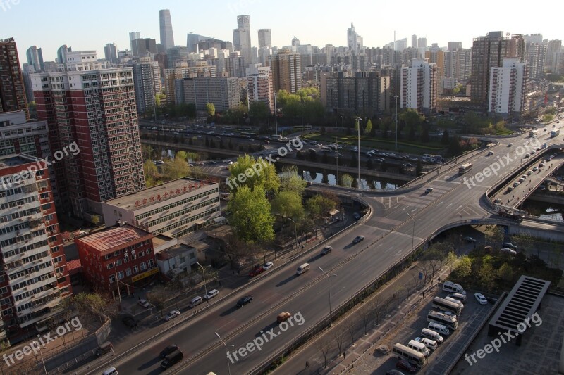 Beijing Street View Cityscape Free Photos