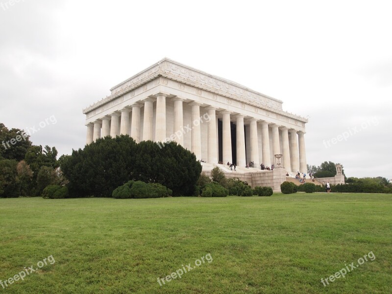 Washington Lincoln Memorial Usa Architecture