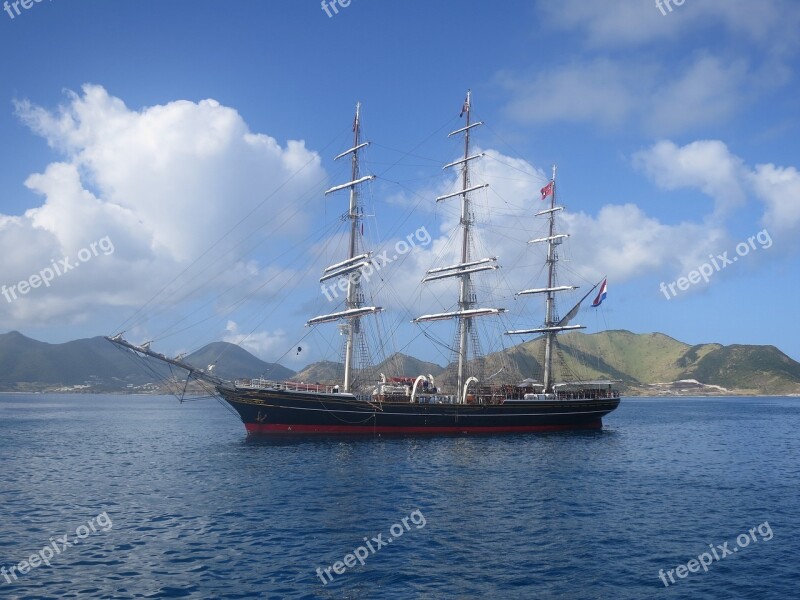 Training Ship Ships Caribbean Free Photos