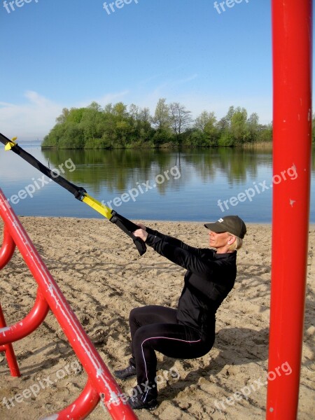 Squats Trx Fitness Bootcamp Free Photos