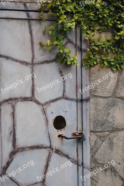 Door Leaves Nature Wood House