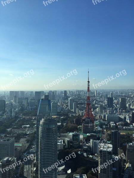 Tokyo Tower Sky Free Photos