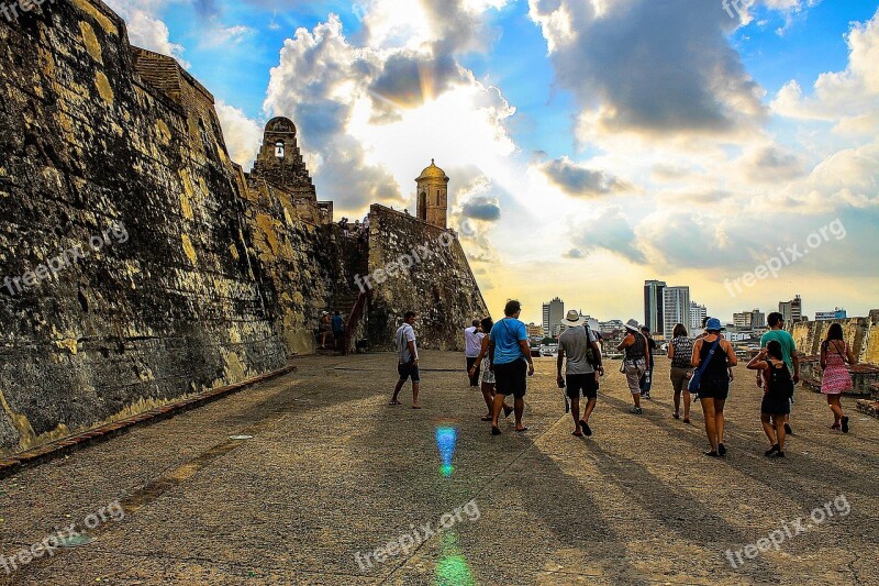 Castillo San Felipe De Barajas People Colombia Rock Foot