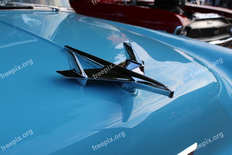 Hood Ornament Classic Car Car Show Car Classic