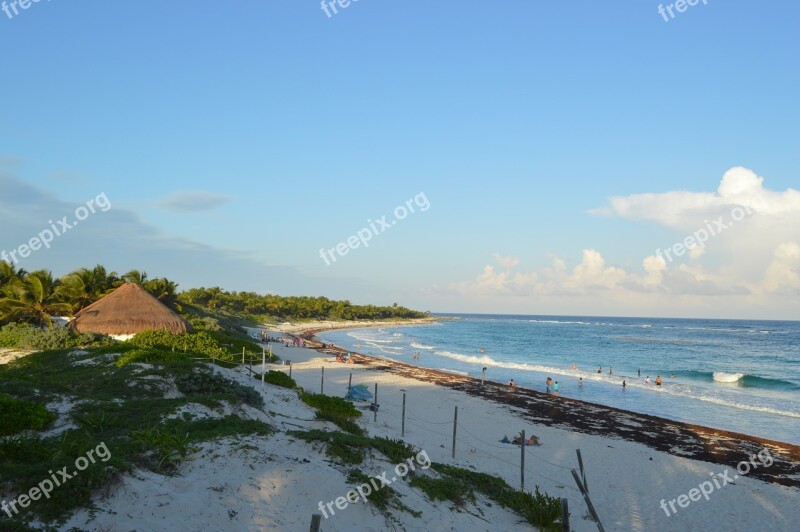 Tulum Beach Sea Sand Costa