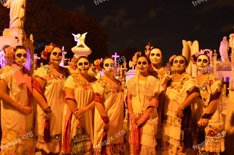 Halloween Diademuertos Animas Death Catrina