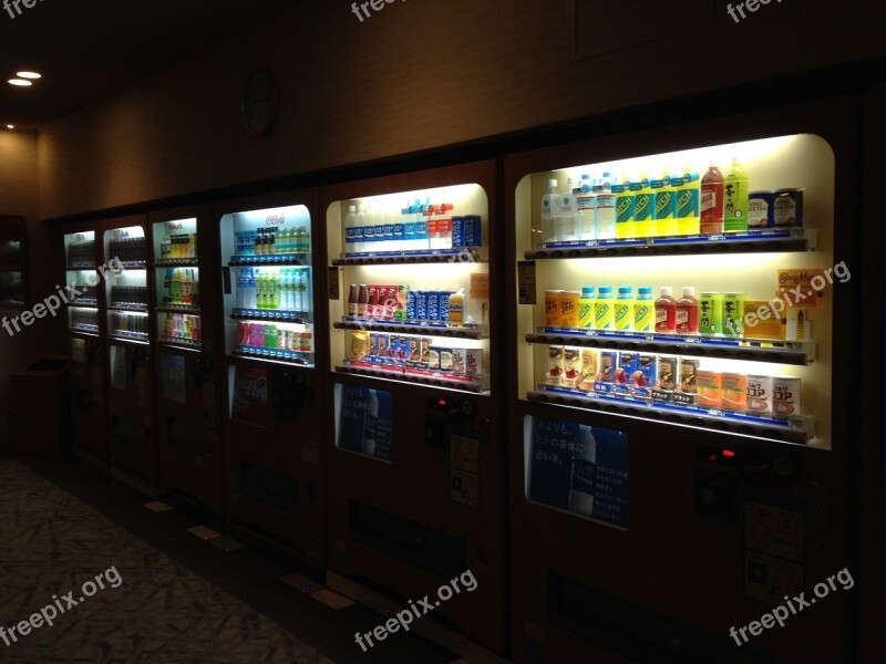 Japan Vending Machine Beverage Free Photos